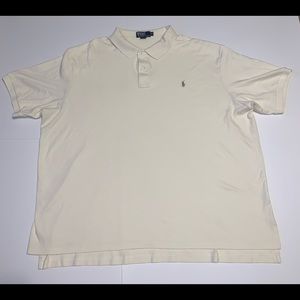 Ralph Lauren Big & Tall Polo 4XB - off white cream